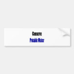 Conserve Potable Water Bumper Stickers
