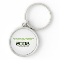 Conserve Round Keychain keychains