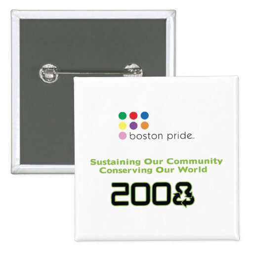 Conserve Square Pinback Buttons