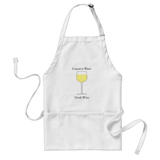 Conserve Water Drink Wine Aprons