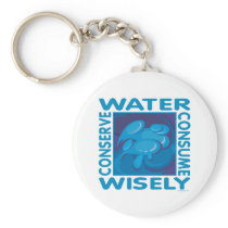 Conserve Water Keychains