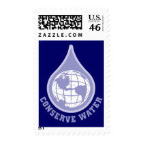 Conserve Water postage by earthdayshirtsgifts Conserve Water postage