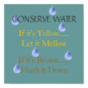 Conserve water posters