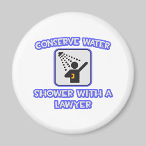 Conserve Water .. Shower With a Lawyer Refrigerator Magnets
