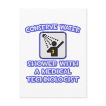Conserve Water .. Shower With a Med Tech Post Cards