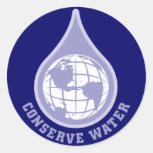 Conserve Water Stickers