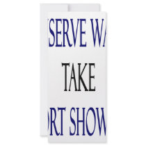 Conserve Water Take Short Showers rack cards