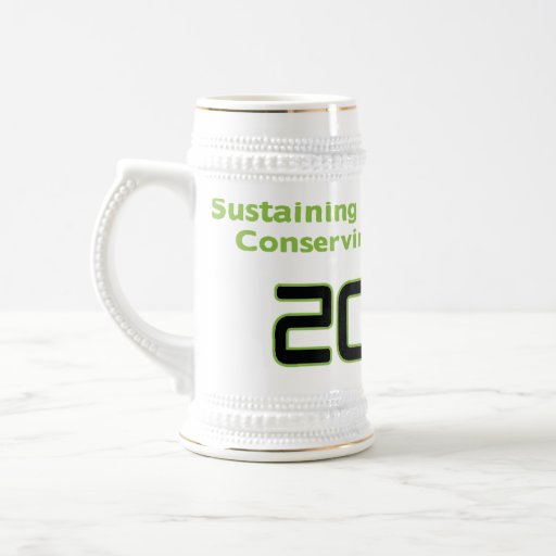 Conserve White Stein Coffee Mug