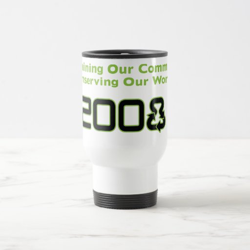Conserve White Traveler Coffee Mug