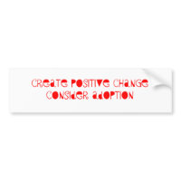 Consider Adoption bumpersticker