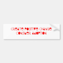 Consider Adoption Bumper Sticker