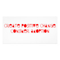 Consider Adoption Photo Greeting Card