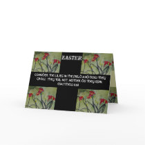 CONSIDER THE LILIES IN THE FIELD  - EASTER CARD