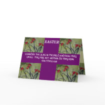 CONSIDER THE LILIES IN THE FIELD  - EASTER CARD