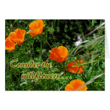 Consider the Wildflowers Encouragement Card