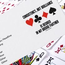 Consistency Not Brilliance Desired Bridge Partner Business Card Templates