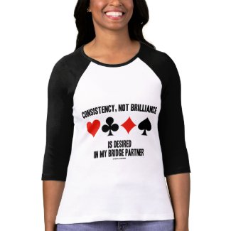 Consistency, Not Brilliance Desired In Bridge shirt