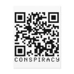 Conspiracy QR Code Postcard