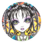 Constance Stained Glass Rainbow Angel Sticker