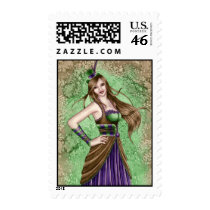 Constance - Steampunk Postage Stamp