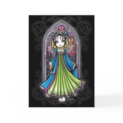 Constance Sunset Guardian Angel Card by mykajelina
