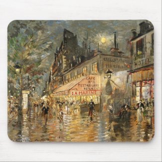 Korovin: Cafe La Marine, Paris