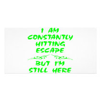 Constantly Hitting Escape photo cards