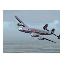 CONSTELLATION AIRPLANE -- AVIATION HISTORY! POST CARDS