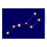 Constellation of large ones cars constellation big card