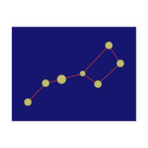 Constellation of large ones cars constellation big postcard
