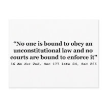 Constitution 16 Am Jur 2nd Sec 177 late 2d Sec 256 Postcards