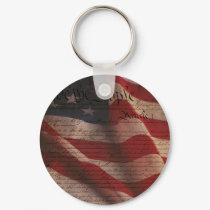 Constitution and Flag keychains