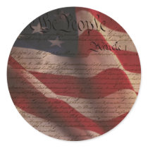 Constitution and Flag stickers