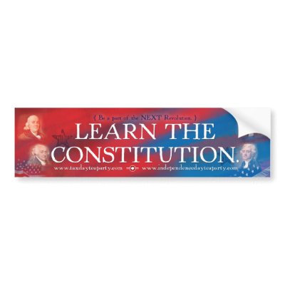 Constitution Bumper Sticker by dontgo