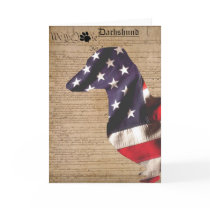 Constitution Dachsund Card
