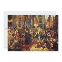 Constitution of May 3 1791 by Jan Matejko in 1891 Custom Invites