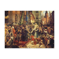 Constitution of May 3 1791 by Jan Matejko in 1891 Postcards