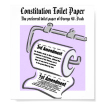 Constitution Toilet Paper Poster posters by abeyer Constitution Toilet Paper Poster posters