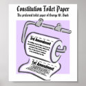 Constitution Toilet Paper Poster posters