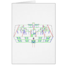 Construcción de viviendas/casa: Dibujo del marcado Tarjetón