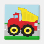 Construcción Dumptruck de los niños Imanes Para Frigoríficos
