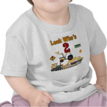 Construction 2nd Birthday Tee Shirts