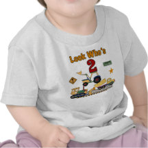 Construction 2nd Birthday Tee Shirts