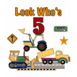 Construction 5th Birthday Tshirts and Gifts