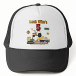 Construction 5th Birthday Tshirts and Gifts Trucker Hat