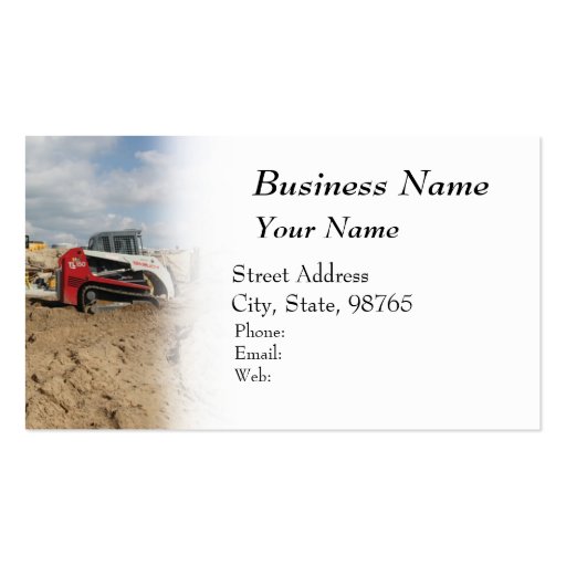 Construction and Contractor Business Cards