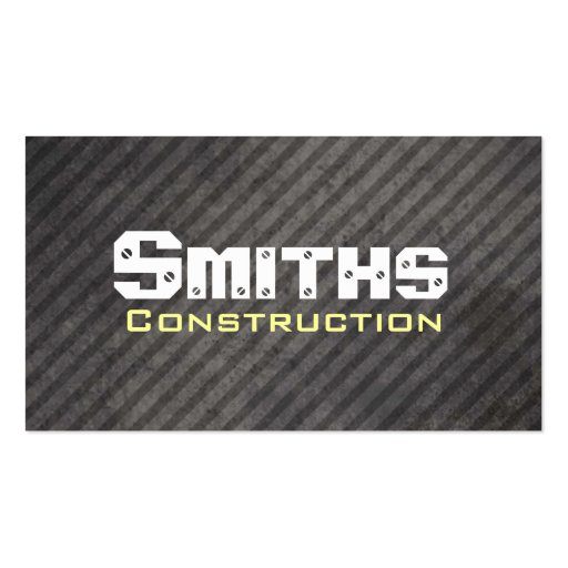 Construction and Maintenance Business Cards (front side)