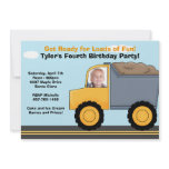 Construction Birthday Party Invitation