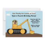 Construction Birthday Party Invitation