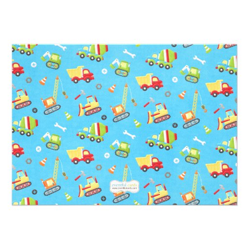 Construction Birthday Party Invitation